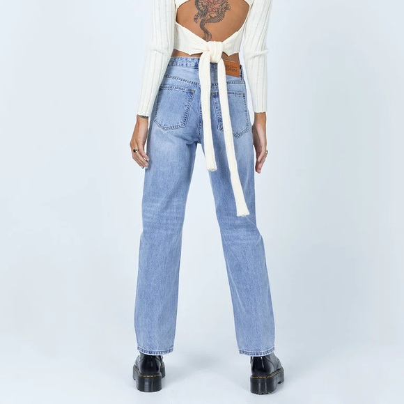 Cropped Holly asymmetric Jeans - Picture 9 of 10